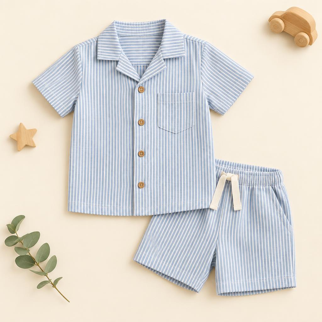 Set Camisa Manga Corta + Short de Niño