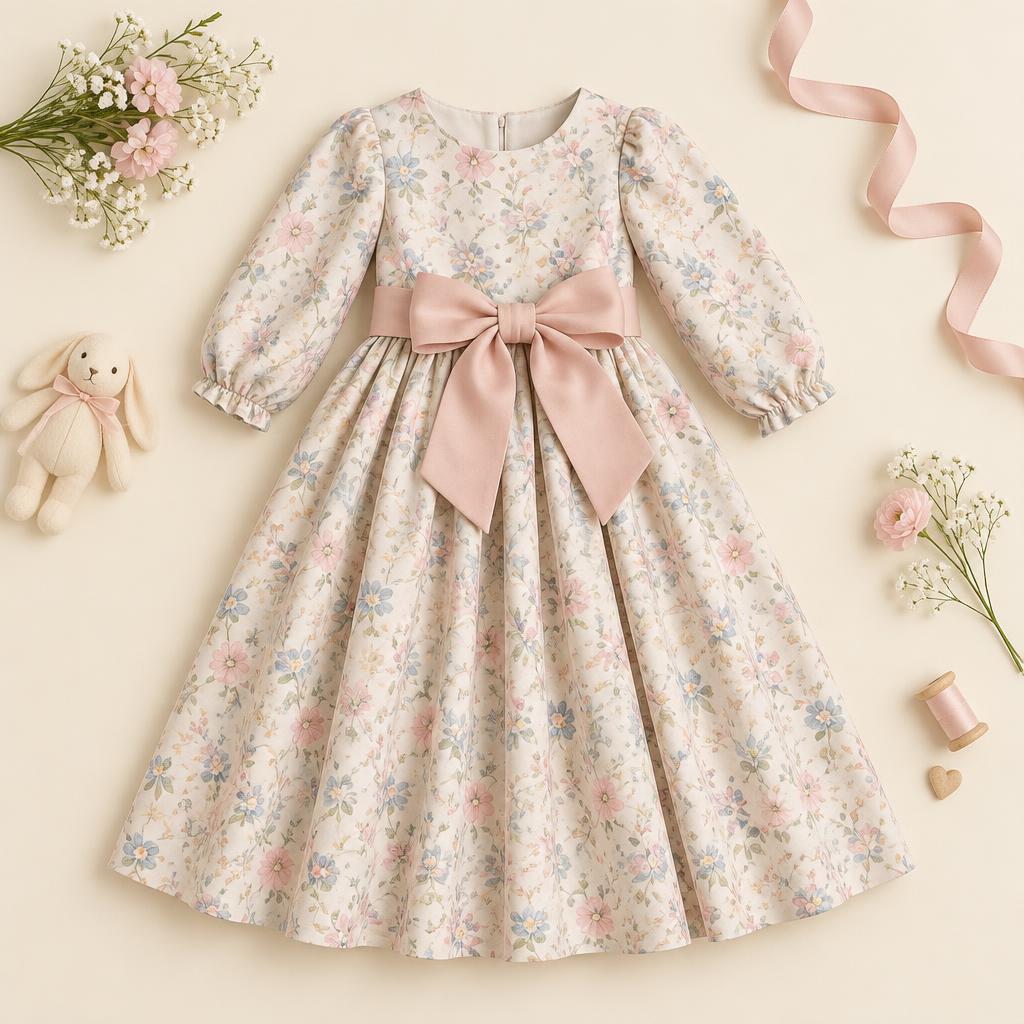 Vestido Largo con Moño vista adicional